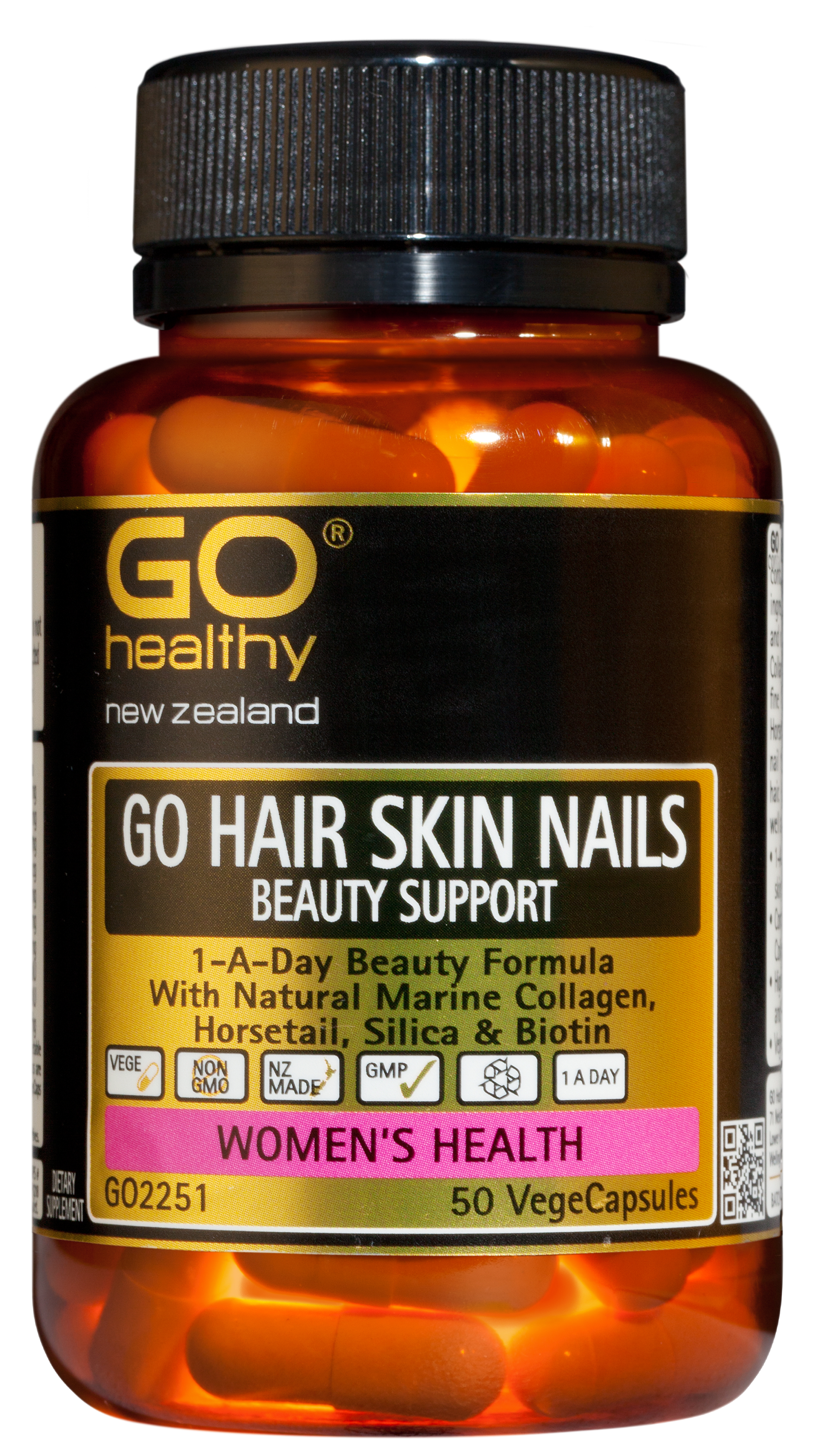 Go Healthy Hair Skin Nails Beauty Support 50 VegeCaps